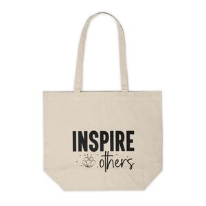 Inspire Others Motivational Custom Canvas Tote Bag